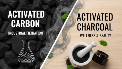 Activated Carbon vs Activated Charcoal infographic